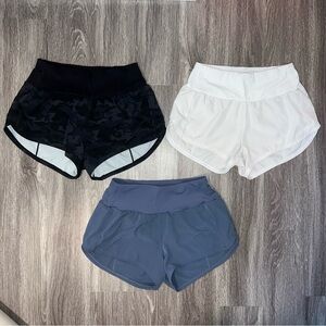 (3) bundle of athletic/running shorts crz yoga